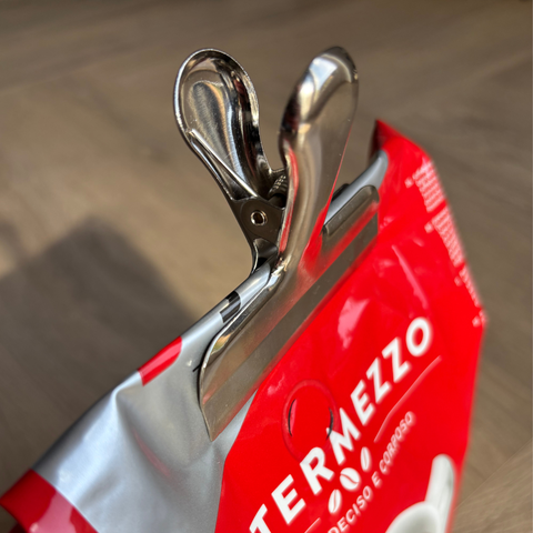 RVS zak klem – sluitclip voor koffiezakken