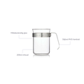 Set koffieglazen 200ml barista & co eigenschappen: hittebestendig glas, rvs handvat en 200ml inhoud