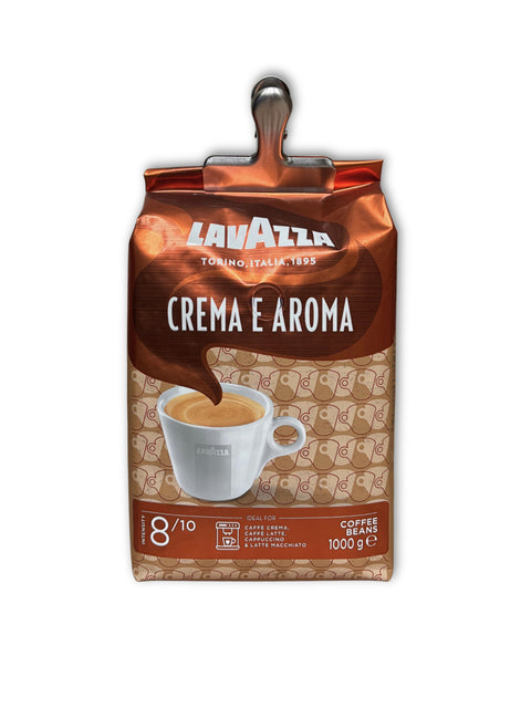 RVS zak klem of sluitclip voor koffiezakken op een koffiezak